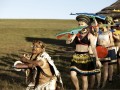 09-Alfred Ntombela-as shorty-Zulu kraal scene