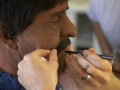 23-Leon Schuster-Prosthetics being applied for character disguise
